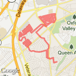 Highland and Twin Oaks route map