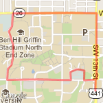 2.5 miles route map