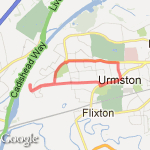 3.22 miles route map