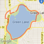 Test Green Lake route map