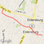 St Joes to liberty road route map