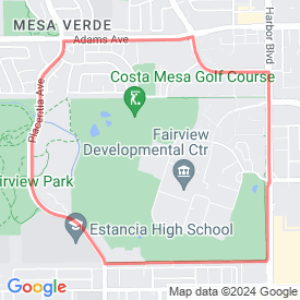 Golf Course Bike Trail - 6.44 Km route in Costa Mesa