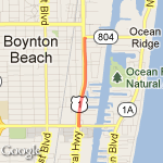 Ocean-Woolbright route map