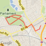 Burghley 5k route map