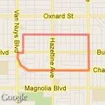 Neighborhood route map