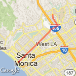 UCLA-Beach run route map