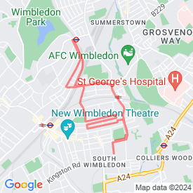 To Wimbledon Park - 7.00 Km route in Sutton