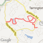 8 mile loop - Powderham route map