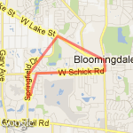 bloomie running route route map