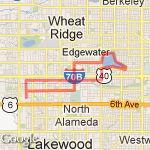 Sloans Lake 10.25 route map