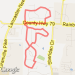Sunday Recovery Run route map