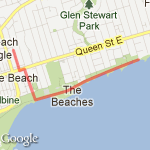 Medium Run route map