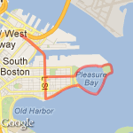 Seaport to Castle Island route map