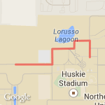 5K the Night Away route map