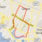 Winter Walking Route route map