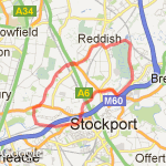 reddish vale/mersey route map