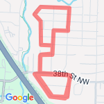 2.68 miles route map