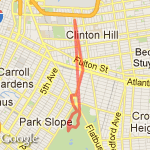 Prospect Park route map