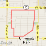within NWH and Hilcrest route map