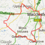 canal,gawsworth,mac & bac route map