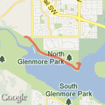 Scenic North Glenmore 5Km - Calgary, AB route map