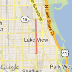 Wrigley Field Straight route map