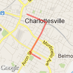 downtown and back route map