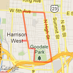 Short North #1 route map