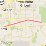 Springwater Corrider 4 miler route map