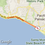 Beach Run route map
