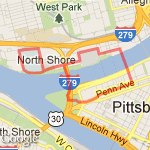 The DownTown route map