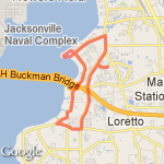 11 mile long run  route map