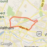 Warren to Main route map