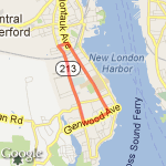 3 Mile Hospital Glenwood route map