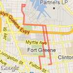 To Commodore's and back route map