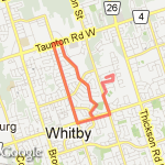 5.5 mile training for 10 kms. route map