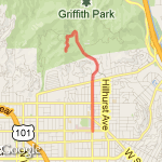 Sunset to Observatory route map