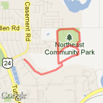 Loop Around the Park route map