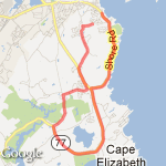 10.5 miles route map