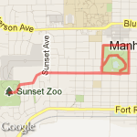 Zoo & City Park Loop route map