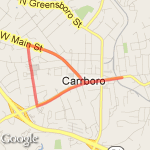 Fleet Feet Loop route map