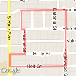 Walk the Dogs 1.8 Miles route map