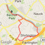 Barcroft/Shirlington Run route map