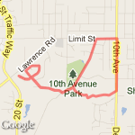 Nichole's run route map