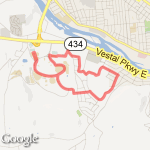 BU MSIII Ruck/Run Route route map