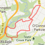 Parkview hills loop route map