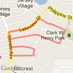 2 1/4 mile route route map