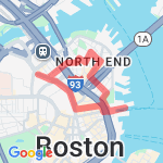 Boston route map
