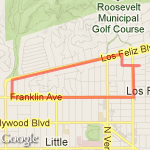 Franklin Around L.F. route map