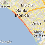 Muscle Beach route map